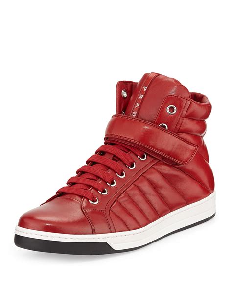 red prada logo|red high top prada.